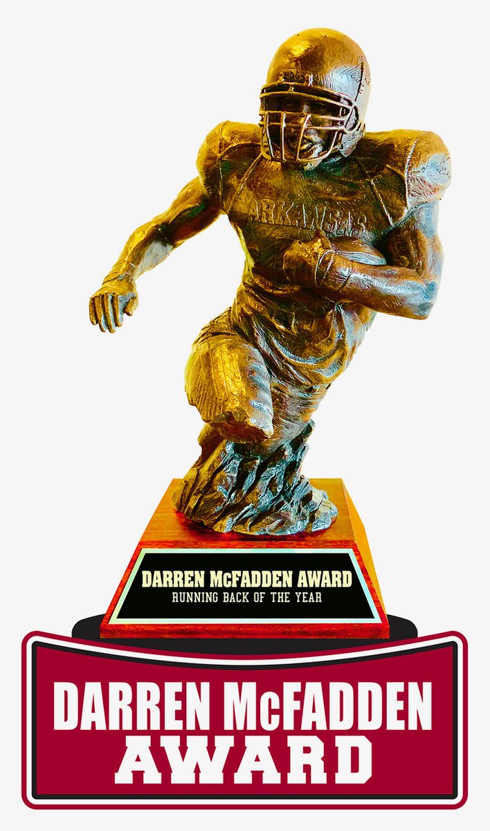 DavidBazzel's tweet image. College Football Hall of Famer and 2-time Heisman runner up @dmcfadden20 has selected his winner for the top collegiate running back in Arkansas. The 2025 Darren McFadden Award winner is @andrew8_m of @HardingU.

Andrew led a historic @Harding_FB offense that set NCAA records…