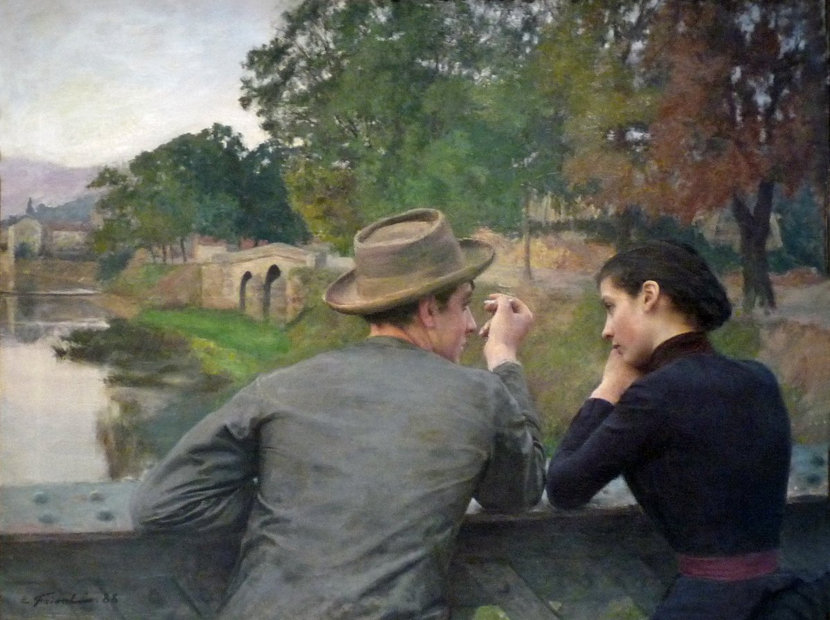 The Lovers (1888), by Émile Friant