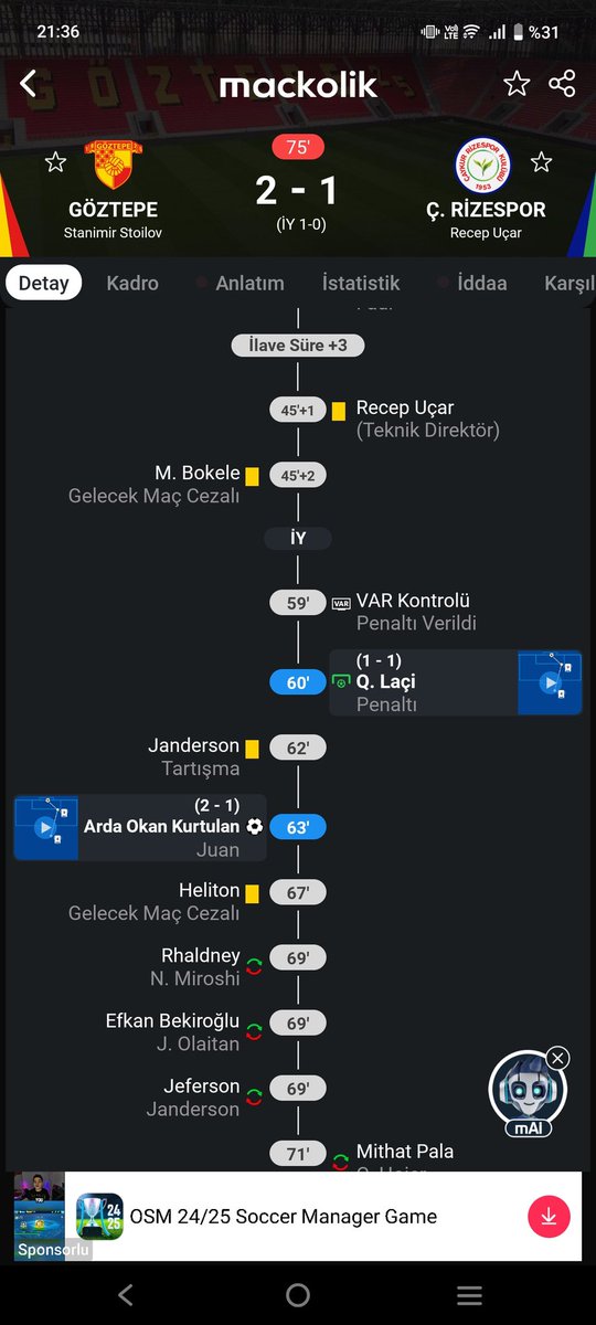 yalimedya98's tweet image. Operasyon başarılı !

Önümüzdeki hafta Fenerbahçe ile oynayacağımız maç öncesi kart sınırında olan iki oyuncumuza da sarı kart verildi

#Göztepe #YalıMedya