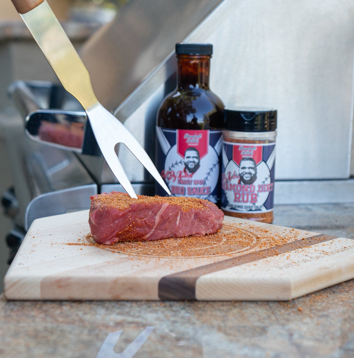 BaseballBBQ's tweet photo. Fellow supporters of chef Big Rube’s journey back to health:  Rube’s culinary passion is bottled in his BBQ Sauce and Rub. Please help support Rube by purchasing some from https://t.co/sZMCOJCao8 and your local Philly area Brown’s ShopRite. Thanks! https://t.co/41AcmM2ucH