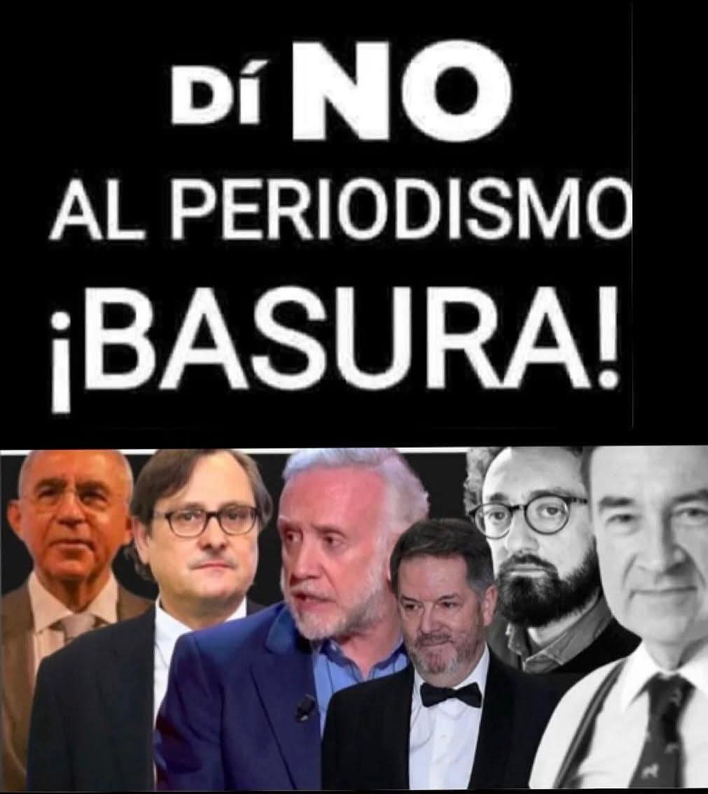 Ya estamos hasta los mismos cojones y ovarios de esta gentuza de mierda pagados por los mangantes y fascistas... 
Basura