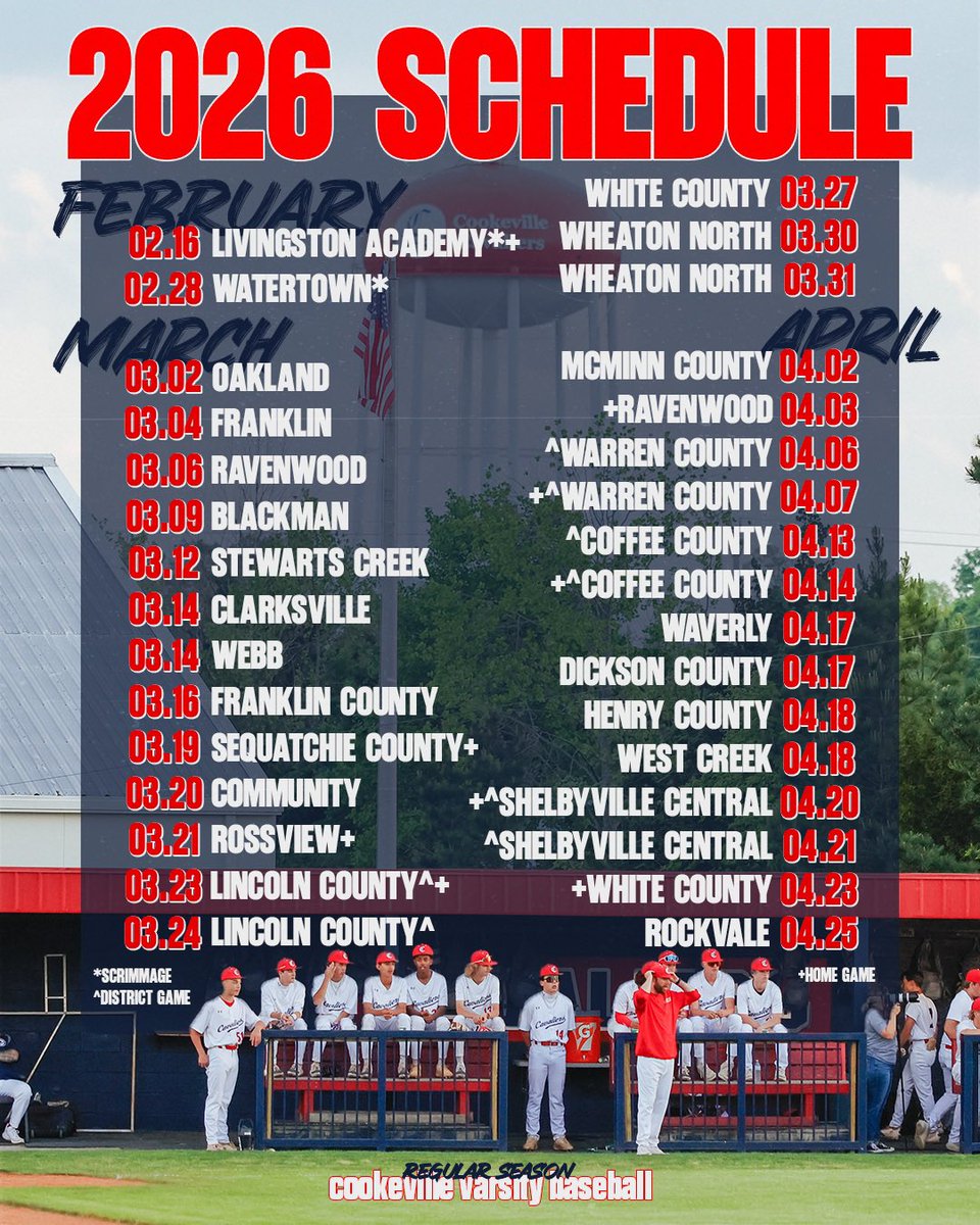 Cookeville Cavalier Baseball ⚾️🇺🇸 tweet media