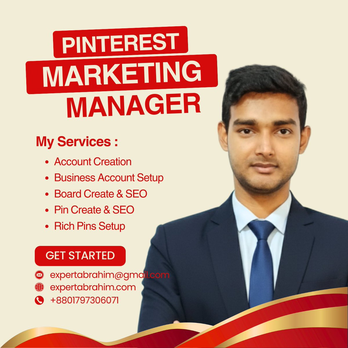 expertabrahim's tweet photo. I will be your best Pinterest marketing manager and pins SEO expert.
More Details: https://t.co/6zS3DUmxx0

#PinterestAds #pinterestmarketing #kurtis #plain #roth #inflation #OliviaMiles #MLKDay #animaltestingprotests #TrumpIsUnfitForOffice #ImpeachTrumpNow #Africa https://t.co/Cwx2iyi4ku