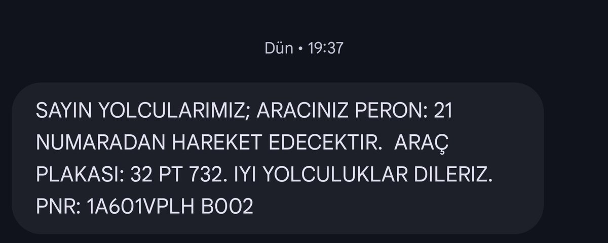 Konya dan saat 20.00 de hareket edip sabah 06.30 da İzmir e varana dek hiçbir şekilde ısıtma sistemi çalışmadan yolculuğa devam etmiştir.