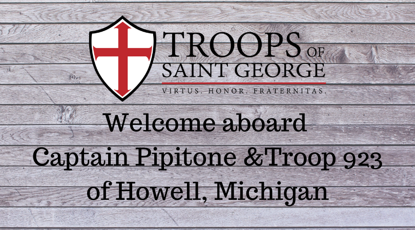 Please join us in welcoming the men and boys of the newly chartered Troop 923!