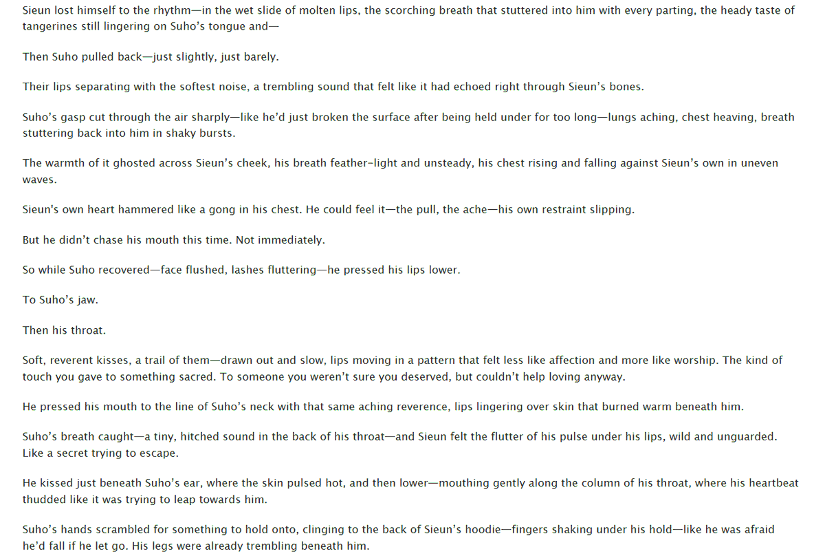 Hungry, deprived Sieun X still recovering, trembling, post-coma Suho iktr 😌