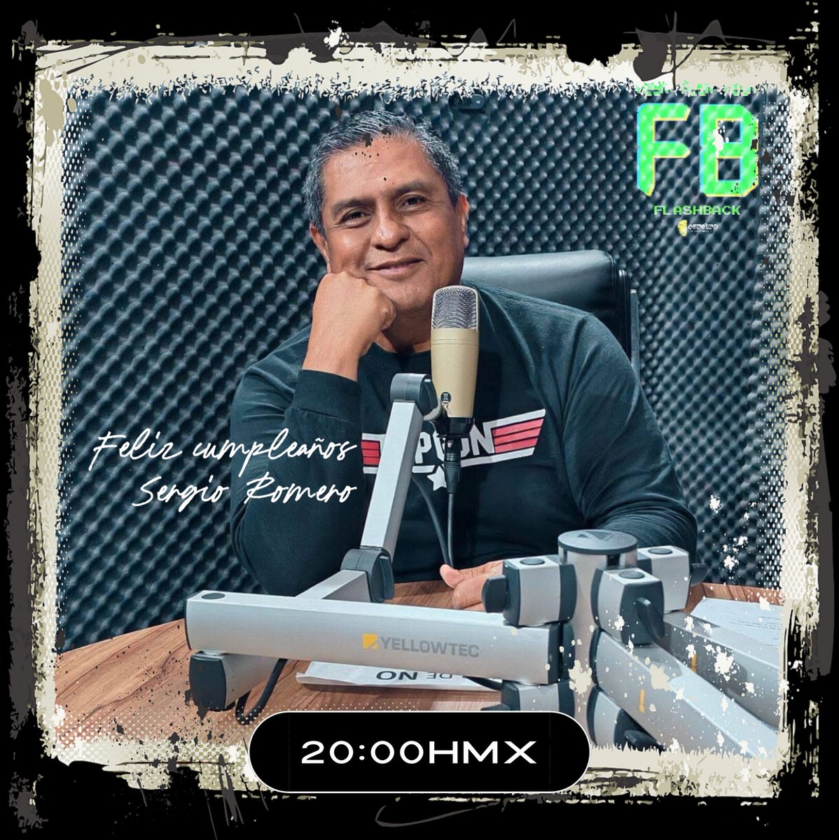 Hoy es cumpleaños de nuestro querido amigo <a href="/s_romerodj/">Sergio Romero</a> Conductor de Flashback.  Esta noche a la 20:00hMX conéctate a nuestra transmisión y acompáñanos a celebrar con él y con buena música.