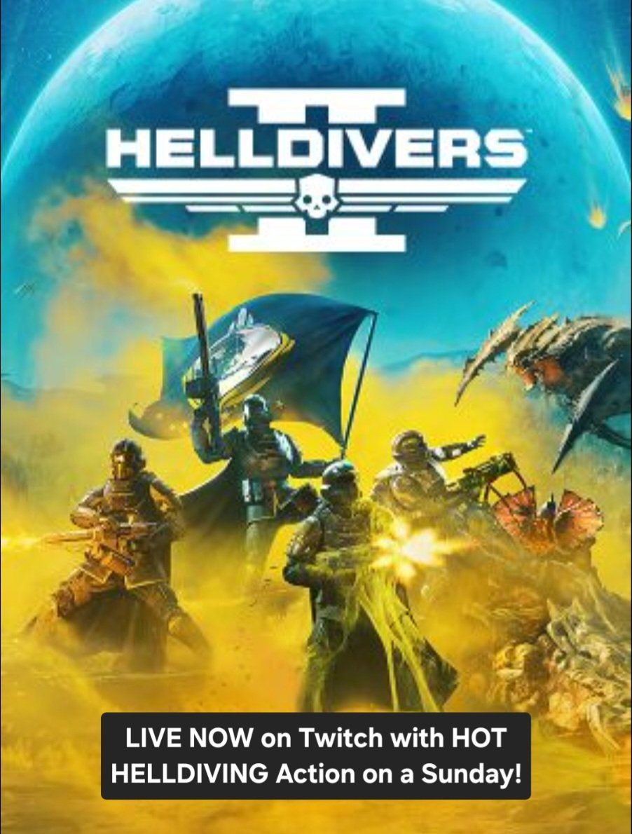 SheriffEli's tweet photo. LIVE NOW with some more Helldiving! We shall bring peace to the galaxy, no matter HOW MANY THINGS WE HAVE TO KILL!
For Super Earth! See yall on the Battlefield!
#Helldivers2 #ManagedDemocracy
https://t.co/puTdJiGtDO https://t.co/pqanuwE2h1