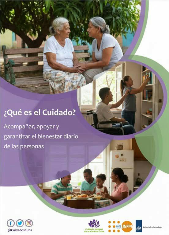 ¿Qué es el cuidado?
Acompañar, apoyar y garantizar el bienestar diario de las personas. #CuidadosCuba #MtssCuba
