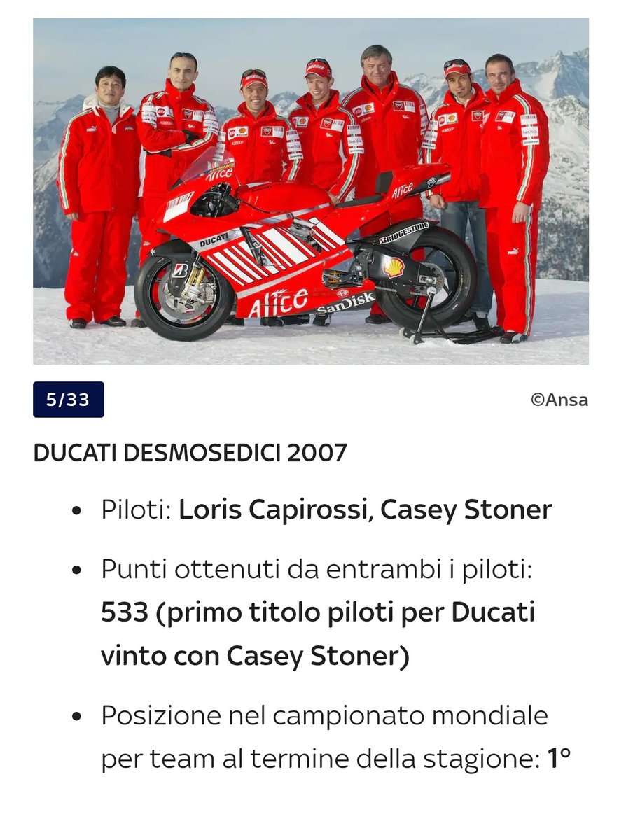 AlCogan1's tweet photo. #Stagy ripercorre la storia di #Ducati in #MotoGP però si dimentica del 4°titolo piloti della storia del marchio. Coincidenza?
#Sky #SkysportMotgp #Skymotori #Ilfieniledeimotori https://t.co/ogarfBi3OJ
