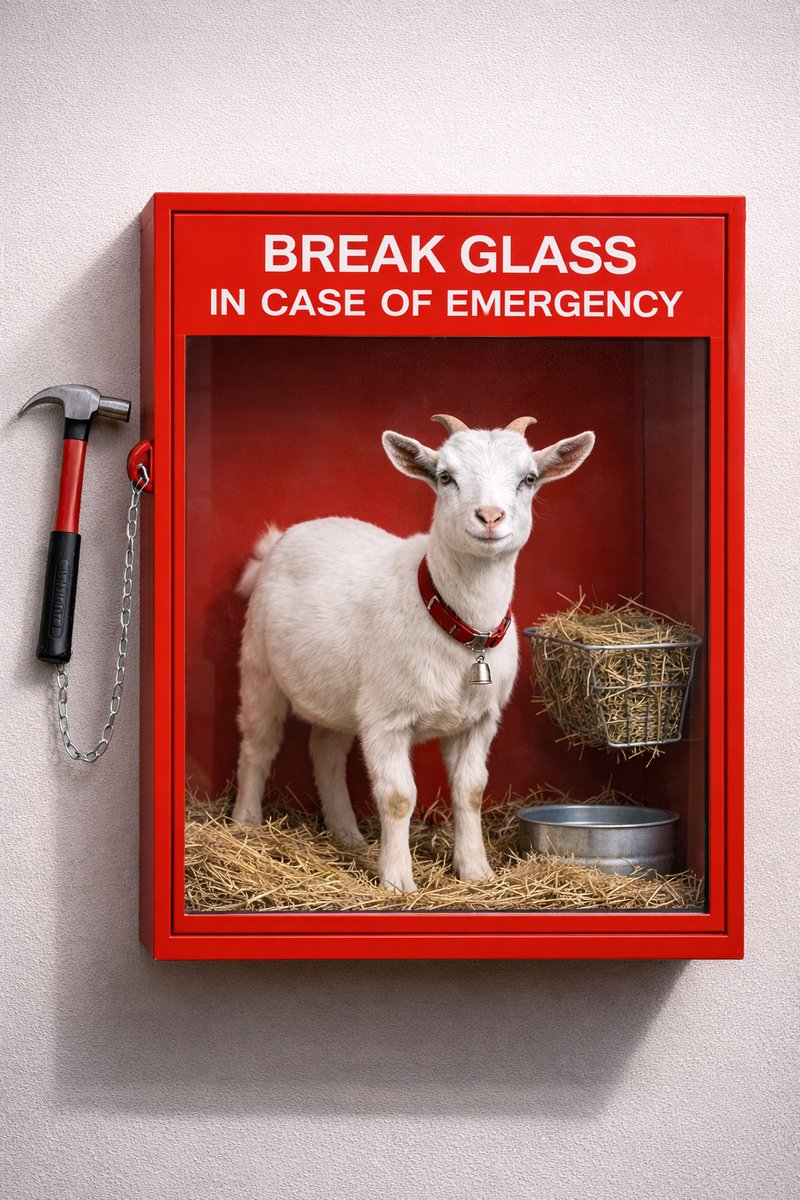 Behold, the escape goat.