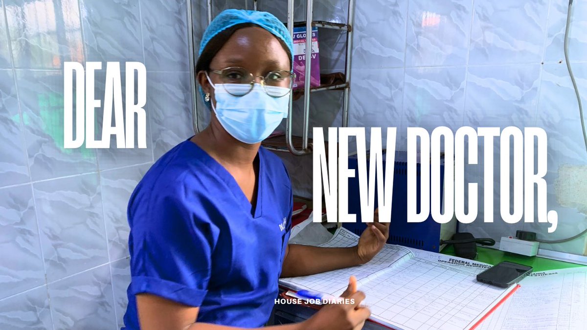 Housemanship week 47/52: 

Dear New House Officer: 

youtu.be/xyyTzgBNh4I?si…