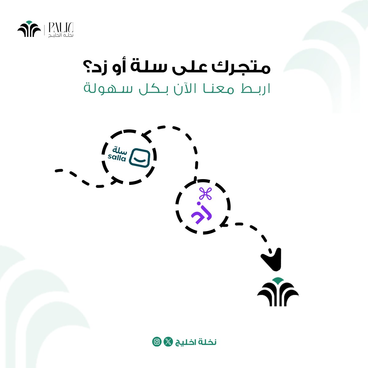 palmlogisticss's tweet photo. اربط متجرك الآن
✔ سلة
✔ زد
✔ شحن من الباب إلى الباب
✔ أسعار تنافسية
✔ 5 شحنات مجانية كبداية https://t.co/BAQMZgzlGY