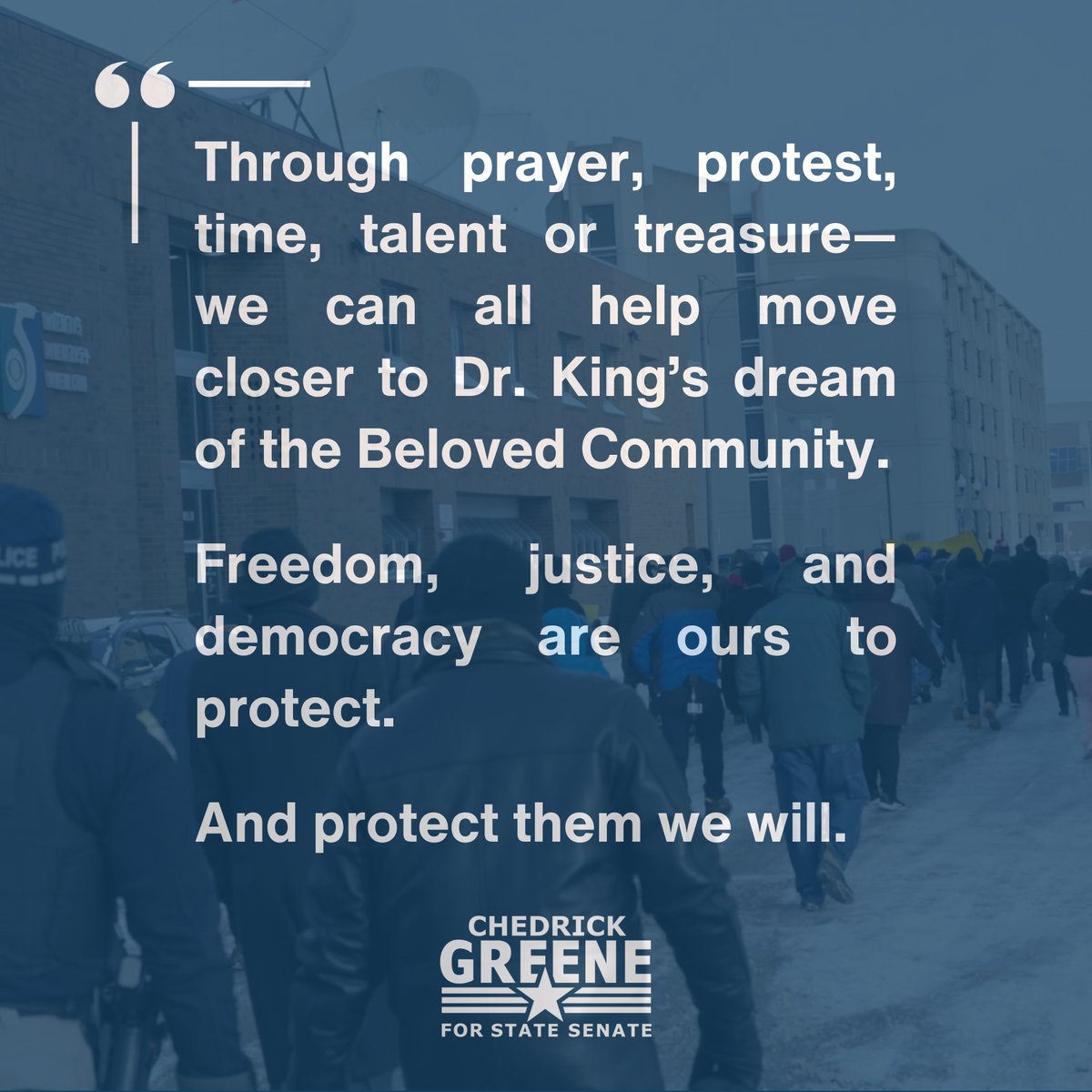 ChedrickGreene's tweet image. Some thoughts from this morning's Unity March and the speeches at our 30th Annual Dr. Martin Luther King Jr. Unity Celebration.
#MLKDay2026  #SD35 #Vote