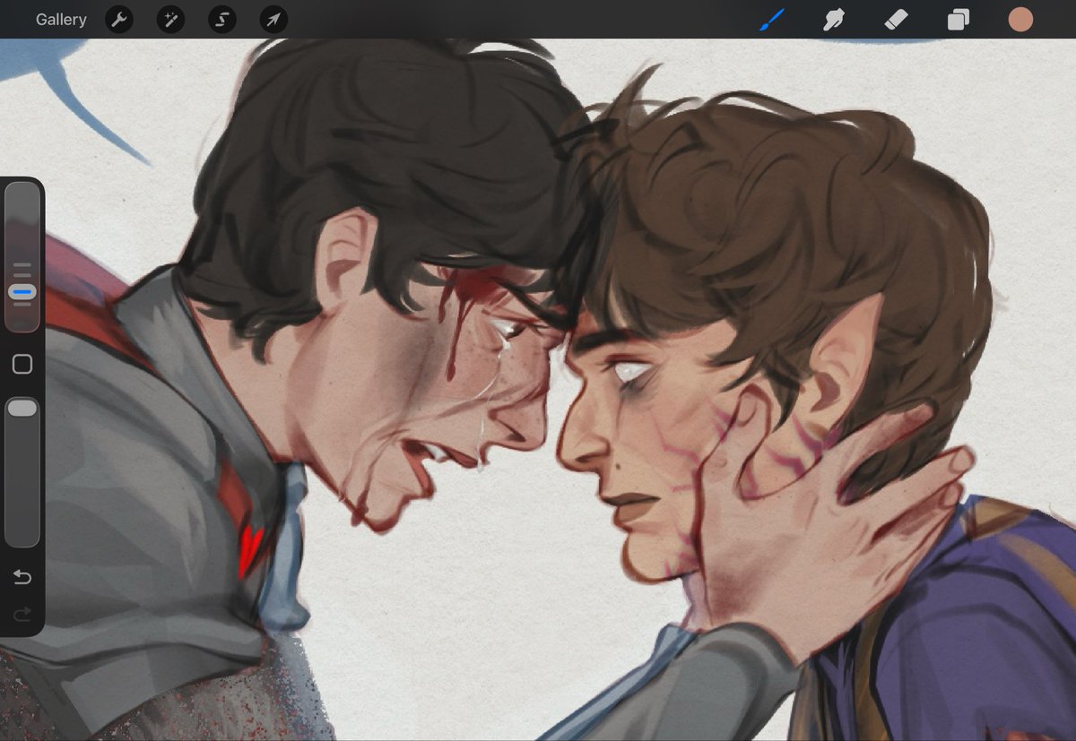 NOOOOO I’ve always drawn will as a wood elf and I forgot to add his pointy ears here, so update: