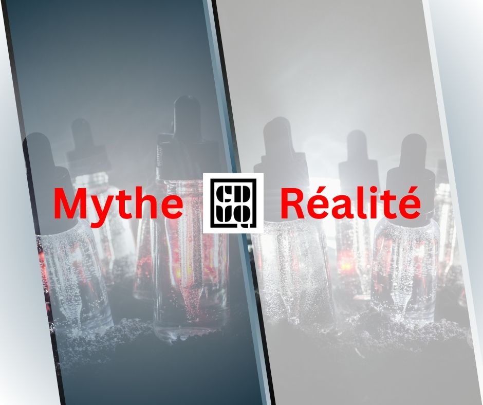 Mythe ou Réalité ?

Mythe : Le vapotage, c’est la même chose que fumer.

Réalité : Les deux produits n’ont pas le même niveau de risque.