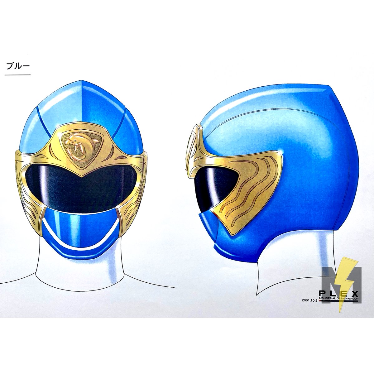 Ninja Storm, Ranger Form! PLEX Style Guide References for the Wind Rangers.

Dated October 9, 2001, these “Ninjaman Decision Design” renders feature the core three Wind Rangers — Red, Yellow, and Blue. Also included are straight-on and profile renders of their final helmet