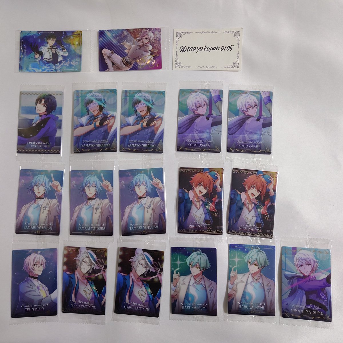 交換】アイドリッシュセブン アイナナ ウエハース ぱしゃこれ メタル