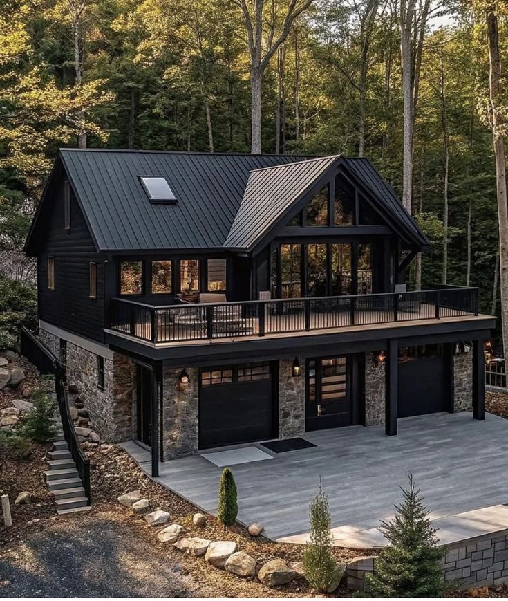 Does this modern cabin belong in the woods?