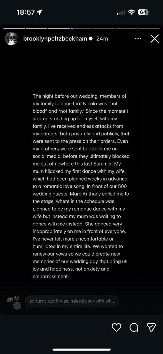 AlexDaviesEnts's tweet image. Brooklyn Beckham has just torched his mum and dad. Absolute scenes.