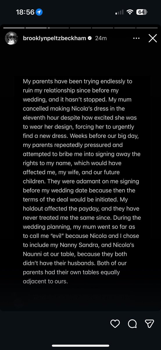 AlexDaviesEnts's tweet image. Brooklyn Beckham has just torched his mum and dad. Absolute scenes.