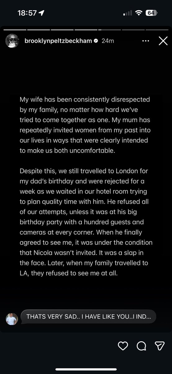 AlexDaviesEnts's tweet image. Brooklyn Beckham has just torched his mum and dad. Absolute scenes.