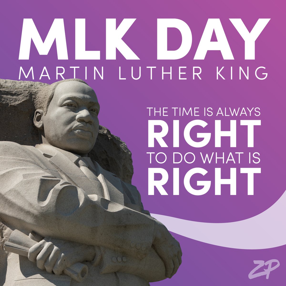 purplecomm's tweet image. Honoring Dr. Martin Luther King Jr. and his powerful reminder: the time is always right to do what is right. Today, we reflect on how his legacy continues to inspire action, service, and equality. #MLKDay