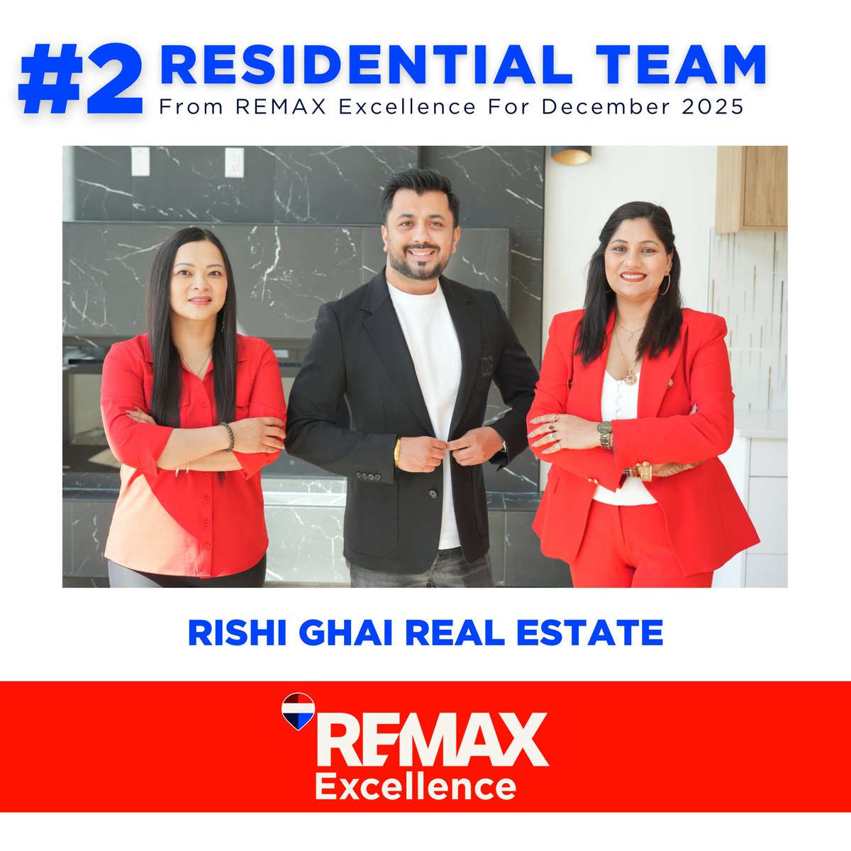 remaxexyeg's tweet image. Congratulations to our Top 2 Residential Teams for December!

#1 Blais Realty Group
#2 Rishi Ghai Real Estate
.
.
.
#realestate #remax #realestateagents #excellence