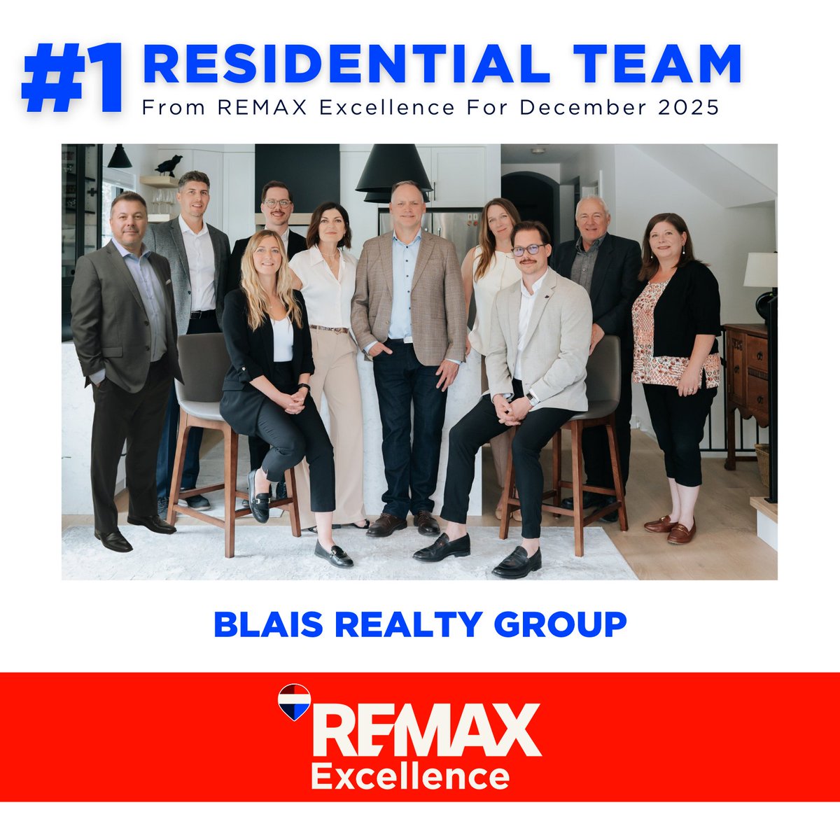 remaxexyeg's tweet image. Congratulations to our Top 2 Residential Teams for December!

#1 Blais Realty Group
#2 Rishi Ghai Real Estate
.
.
.
#realestate #remax #realestateagents #excellence