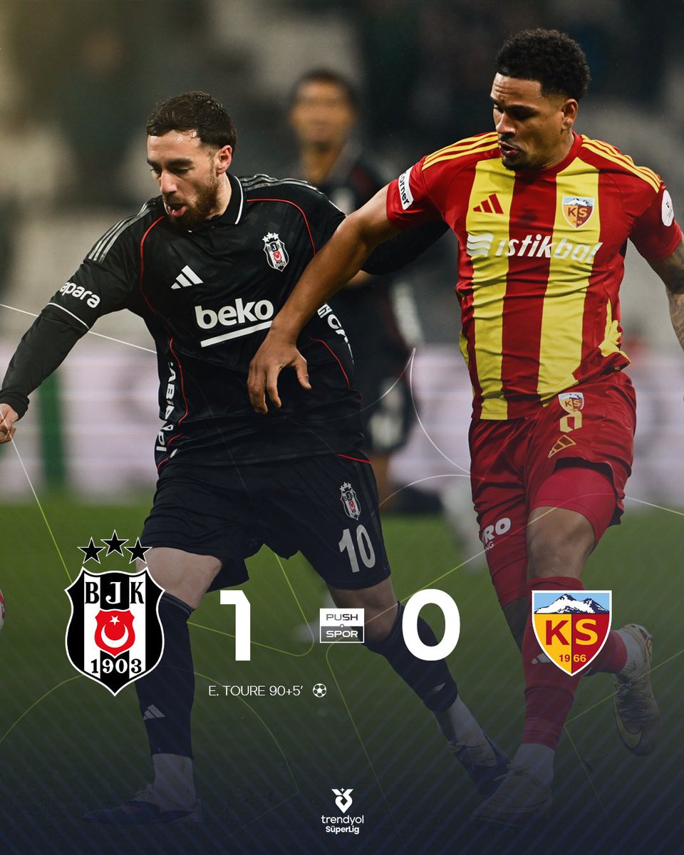 Beşiktaş, son dakika golü ile Kayserispor’u mağlup etti.
