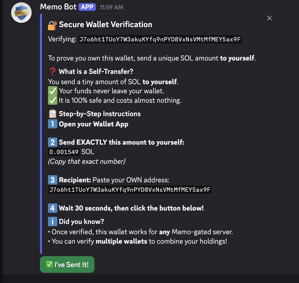 Live look of $MEMO token-gating a Discord server. 

Testing is well underway and everything is shaping up for a release to the public this week!
