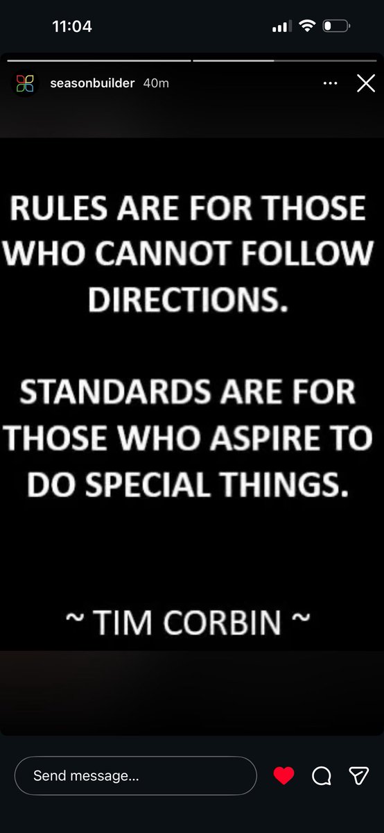 Great distinction by one of the best. <a href="/TimCorbin/">Tim Corbin</a> 

Great cultures have #standards not rules. And those standards typically are tied to a #CoreValue