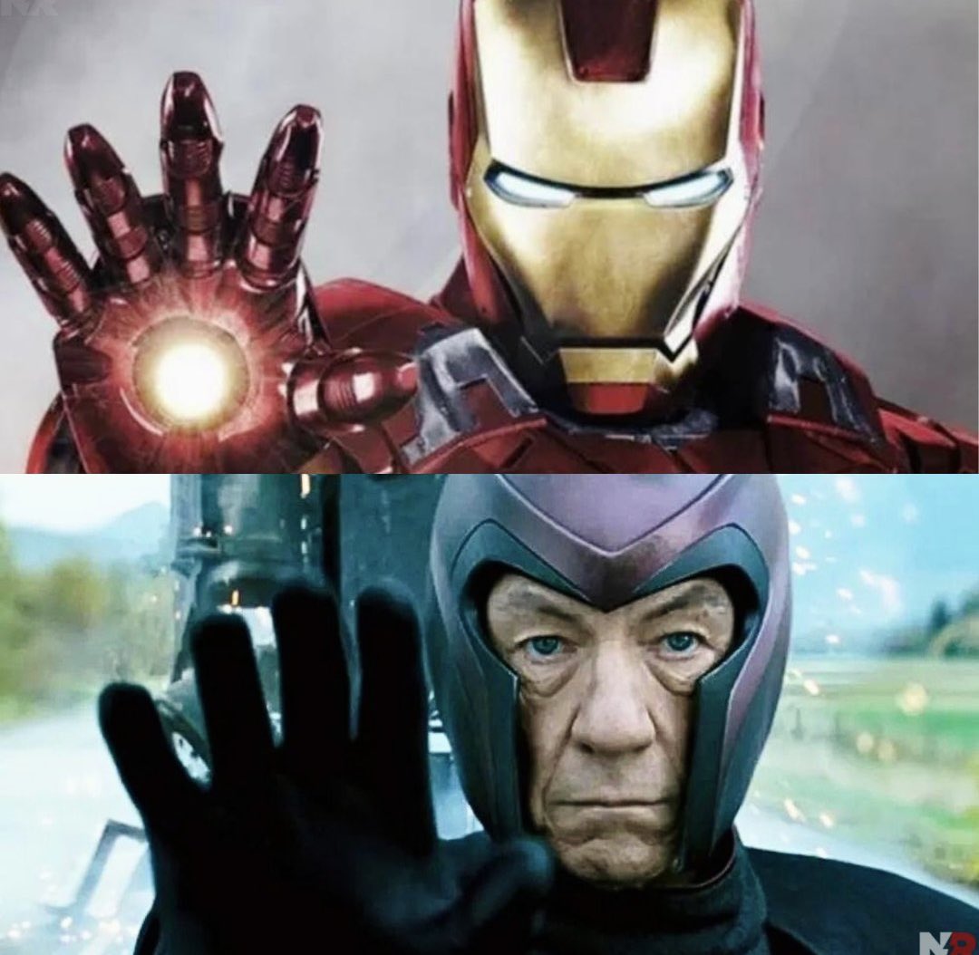 ReddCinema's tweet image. Iron Man vs. Magneto. Choose your fighter.