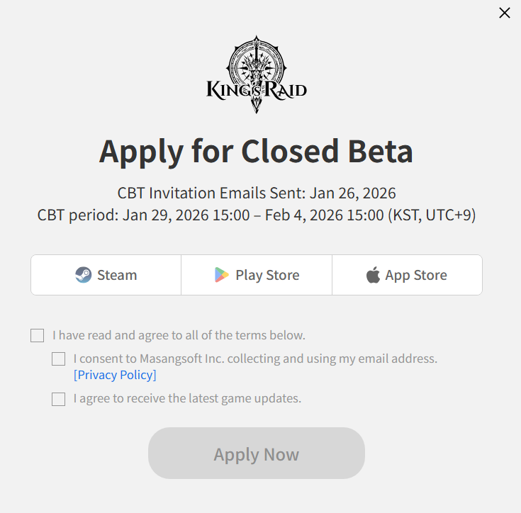 KingsRaidEsp's tweet photo. Para los que no están atentos, recordad apuntaros a la beta cerrada de King's Raid hasta el día 25 de enero ya
que las van a dar el día 26 de enero. Luego la beta empezaría el día 29 de enero al 4 de febrero.
(si pedís steam tenéis mas probabilidades)
#KingsRaid #KingsRaidES https://t.co/zIUNEOM1ol