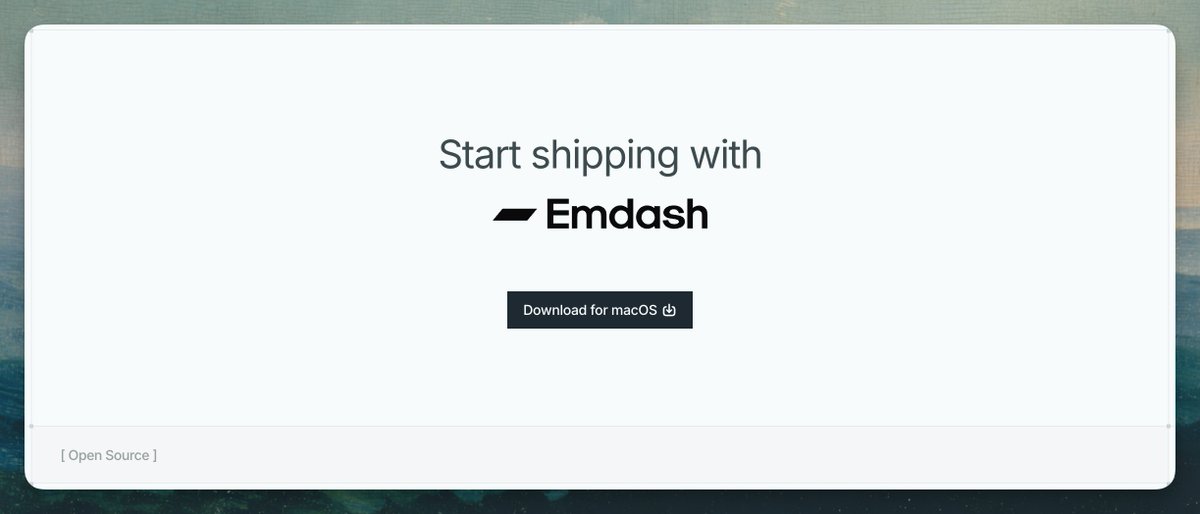 emdashcom's tweet photo. New website https://t.co/Y9OwhpXQlX https://t.co/6M15hQXOW8