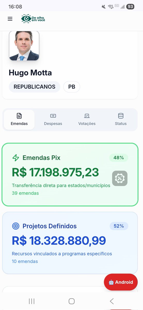 GracieliGrecco's tweet image. Querem anular as provas ? Olha isso!! 
O @HugoMottaPB não tem respeito pelo povo e o cargo que ocupa. 
Aliás, ele se beneficia dessa opacidade das emendas
Só ele gastou 36 MILHÕES 
Deolhoemvoce.com.br