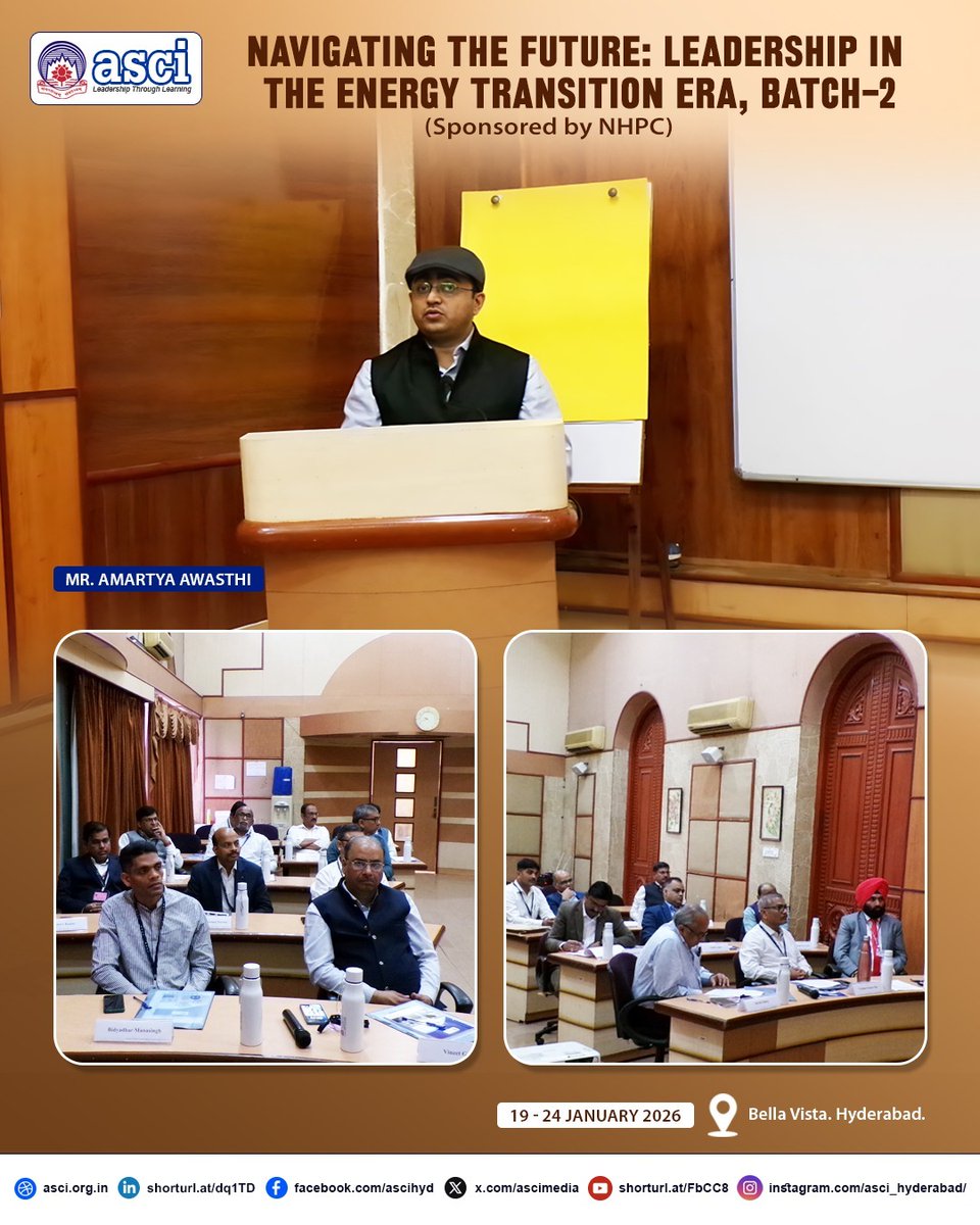 Admn Staff College of India (ASCI) tweet media