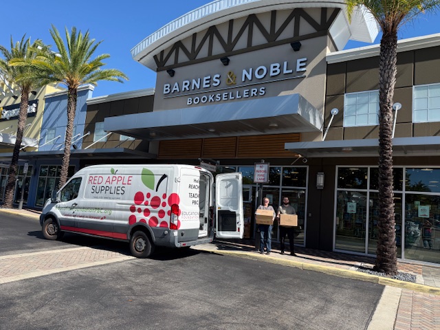 EducationFdnPBC's tweet photo. 📚❤️ THANK YOU to the kind and generous team at Barnes &amp; Noble on Federal Highway in Delray Beach for donating more than 200 children’s books to our Red Apple Supplies program! https://t.co/vn8I7XILQy