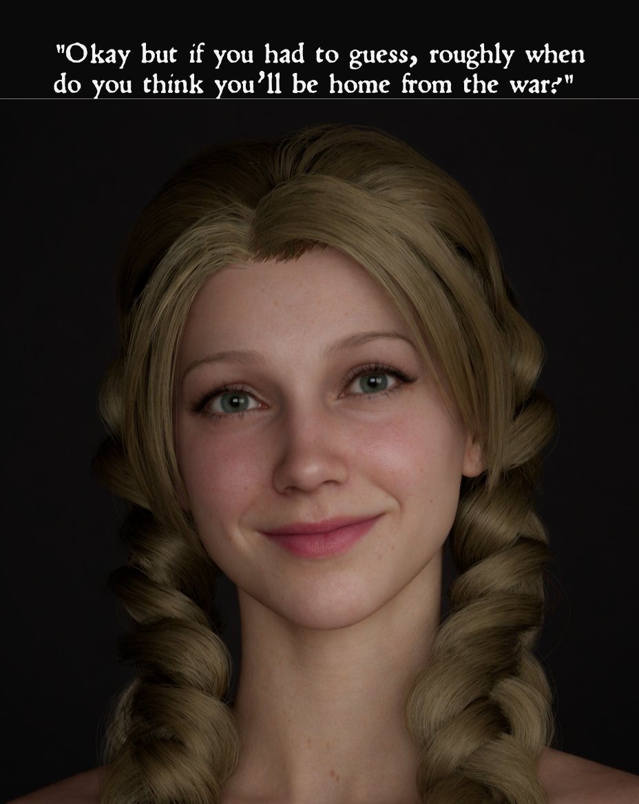 We will not include a modern dialogues like this in the game, but this particular one I always found super funny.