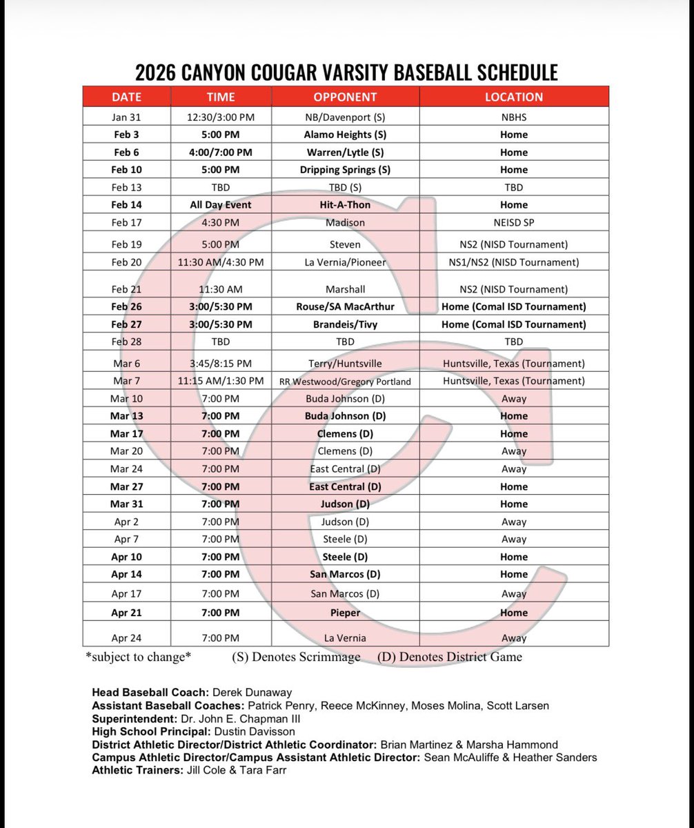 Canyon Cougar Baseball tweet media