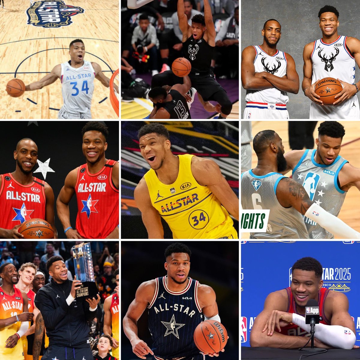 BucksLead's tweet photo. For the 10th year in a row, Giannis Antetokounmpo is an All-Star starter. https://t.co/3pCZ3UmXBf