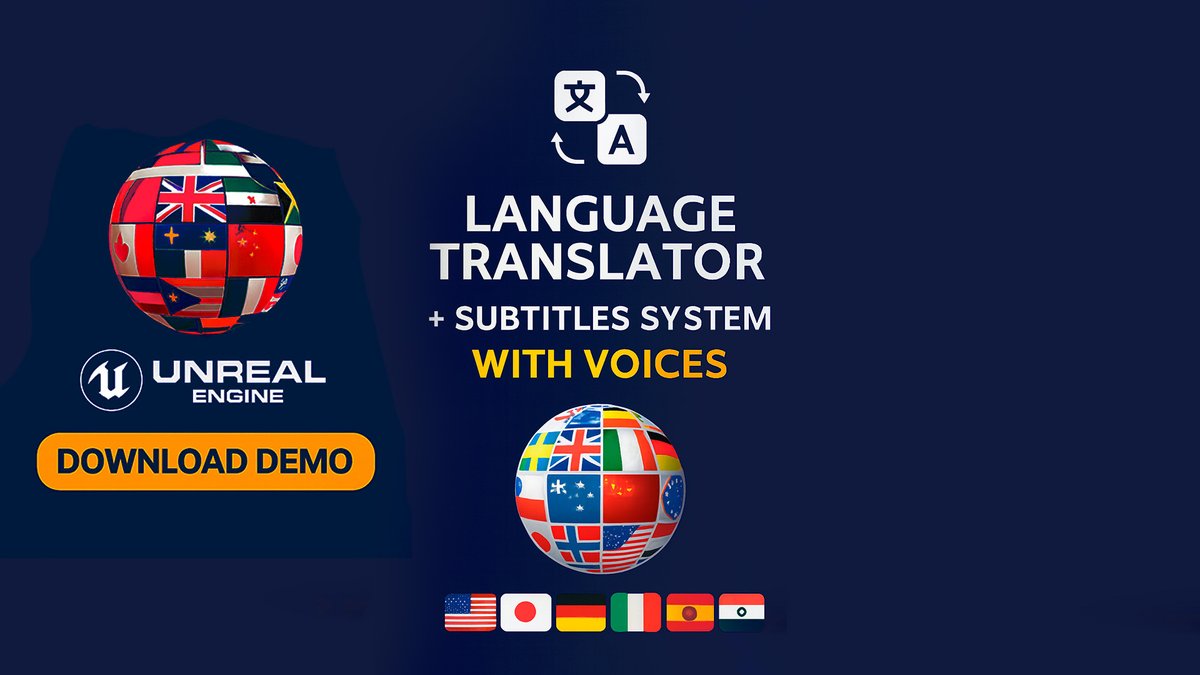 “¿Tu videojuego necesita llegar a más países? Nuestro sistema de traducción + subtítulos con voz lo hace posible.”

Link: fab.com/es-mx/listings…