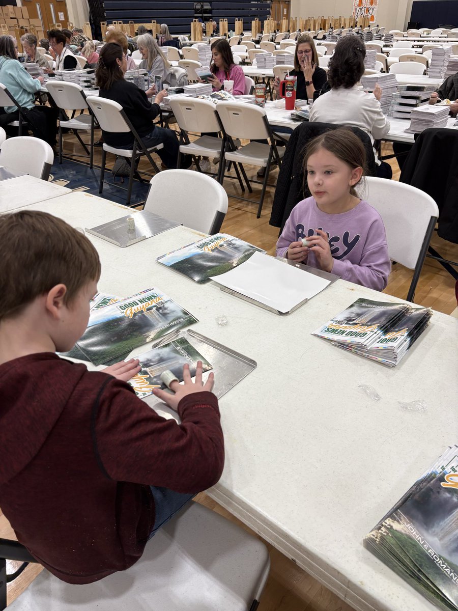 Our family is enjoying a great first day at our <a href="/CalvaryKing/">Calvary Baptist</a> Scripture Project.
200,000 Scriptures for people in Guyana, Utah, and a German speaking country. 
Partnering with <a href="/first_Bible/">firstBible</a> <a href="/BPSMilford/">Bearing Precious Seed</a>. 

Not Ashamed!