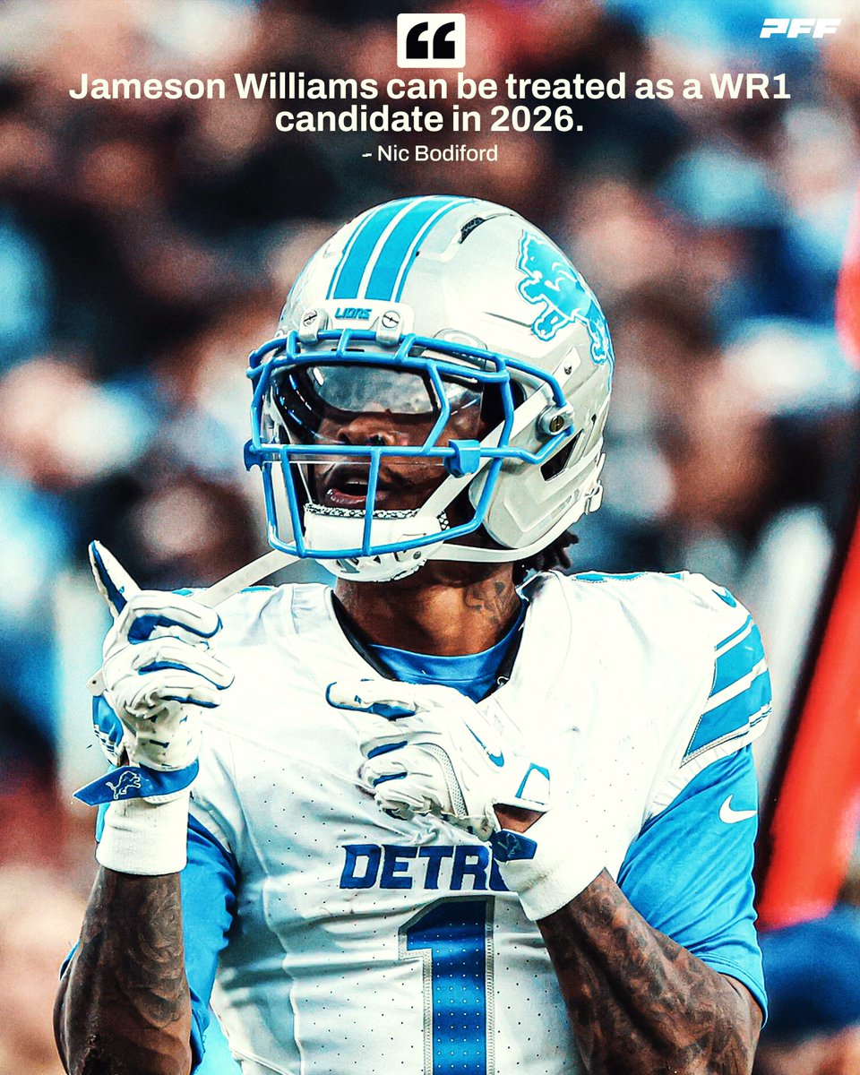 PFF_Fantasy's tweet image. JAMO WR1 SEASON COMING IN 2026 😤