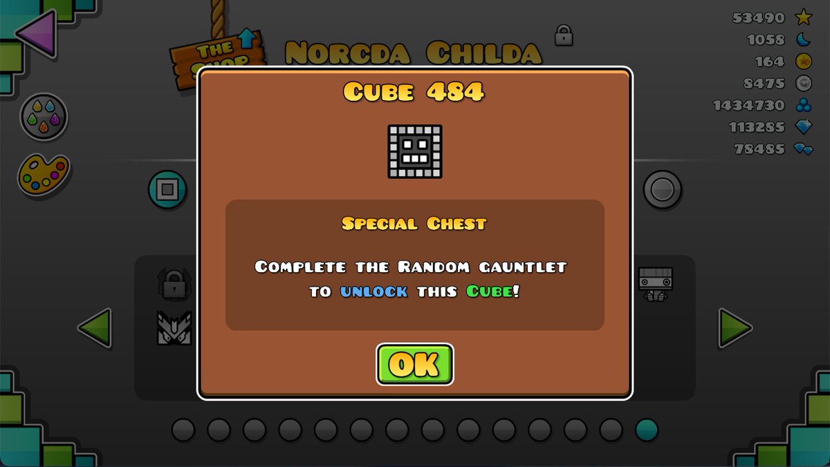 NorcdaChilda's tweet image. 🚨 YOU CAN NOW UNLOCK THE POST-IT CUBE IN-GAME! It’s the reward for completing the Random Gauntlet in Update 2.208!