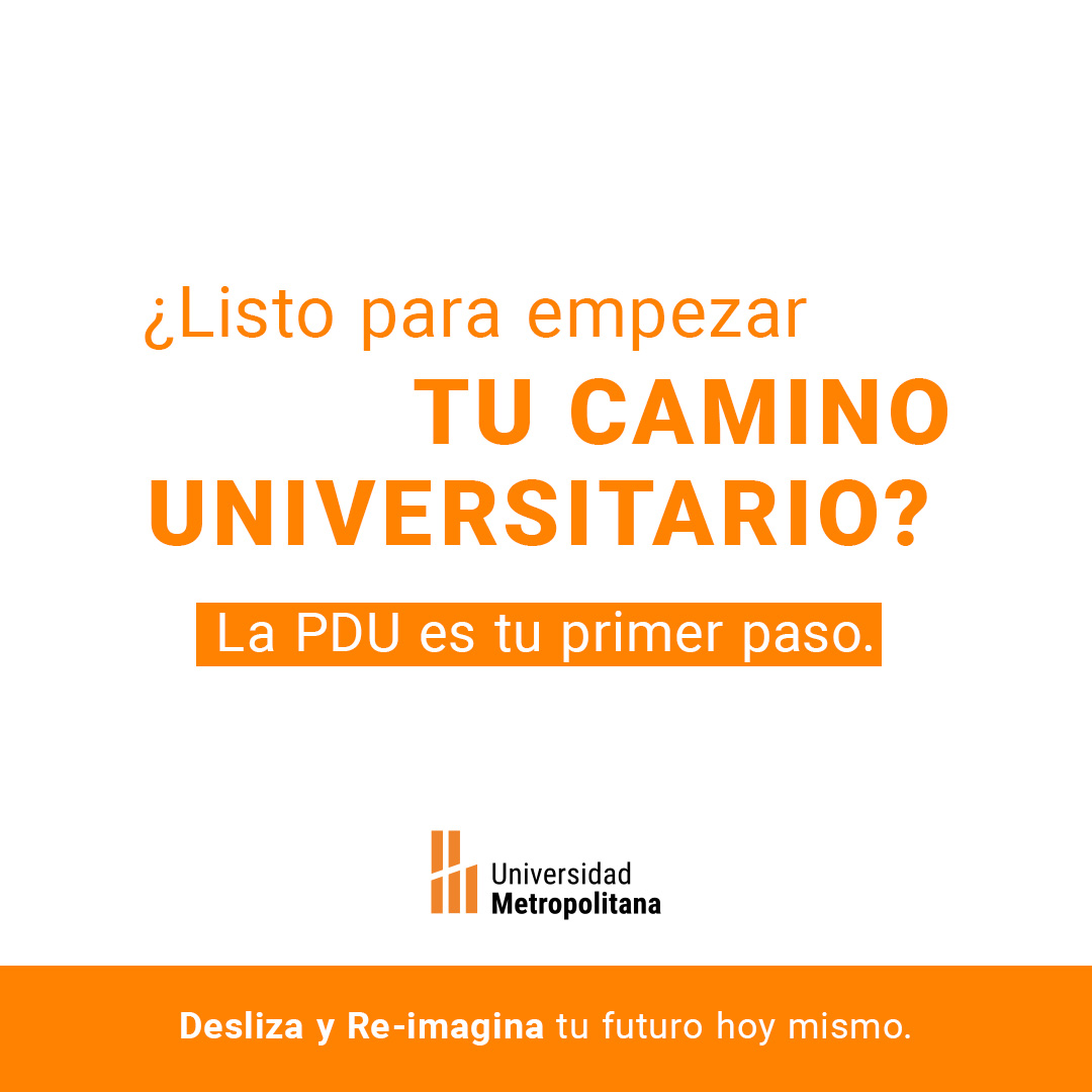 Unimet's tweet image. ¿Listo para empezar tu camino universitario?
La #PDU es tu primer paso para descubrir quién quieres ser y qué  puedes lograr. Aquí no solo eliges una carrera: eliges el futuro que quieres construir
Inscripciones abiertas a través de wa.me/584228646380 y nuestra página web.