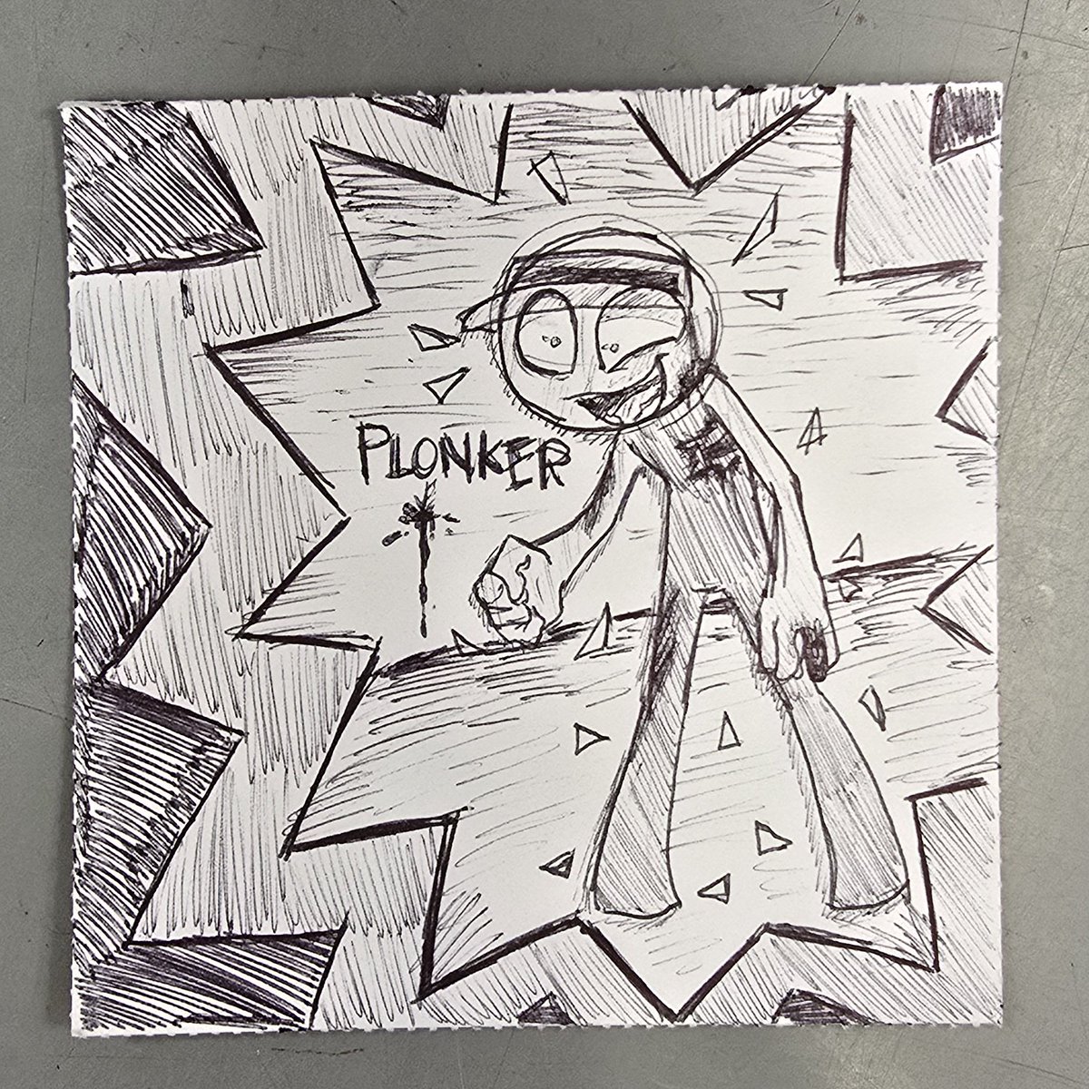 hellfyry's tweet image. plonker doodle at work