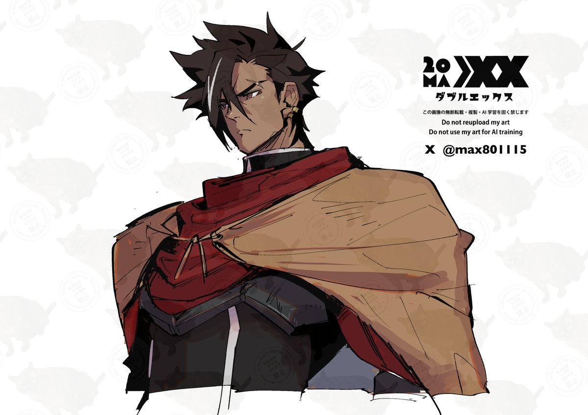 max801115's tweet image. ザイロのマントごしに肩幅デカいの好きです