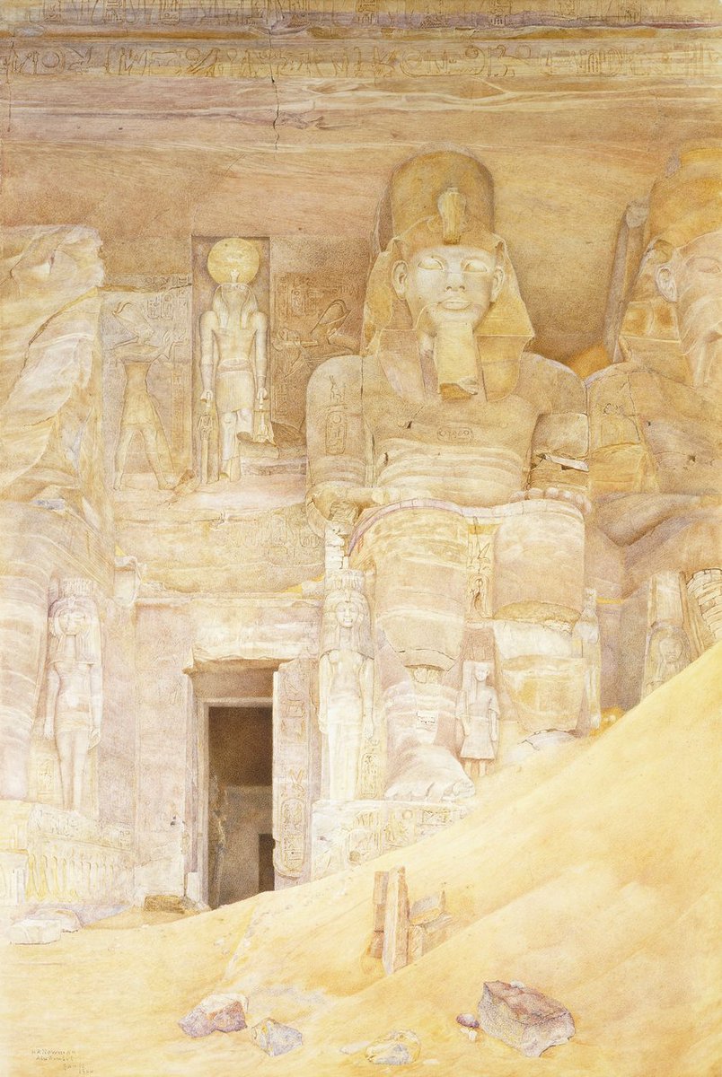 egyptomuseum's tweet photo. The Great Temple of Abu Simbel, 1900
Henry Roderick Newman (American, 1843-1917)
#ancientegypt #abusimbel #ramessesii #nubia #painting #temple https://t.co/RNFSvQzVQl