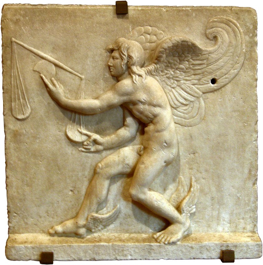VeraCausa9's tweet image. This is the winged personification (daimon) of Kairos or Opportunity (i.e assessing the right time to speak or act) for ancient Greeks had two words for time: chronos &amp;amp; kairos, the former refers to non-stop linear time, the latter means seizing a moment in time before it passes.
